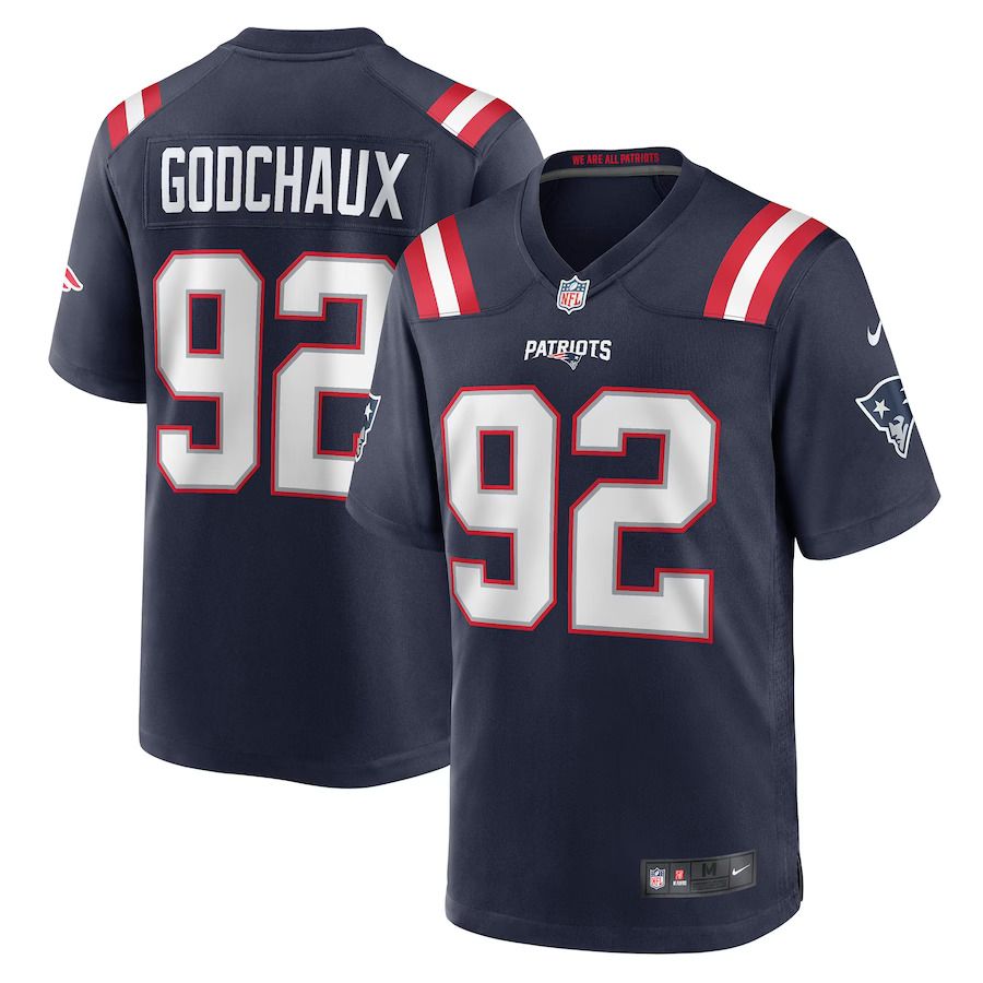 Men New England Patriots #92 Davon Godchaux Nike Navy Game NFL Jersey->new england patriots->NFL Jersey